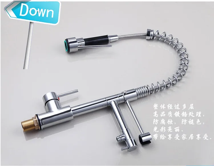 2015 настоящий хромированный полированный бортиковый керамический кран с двойной