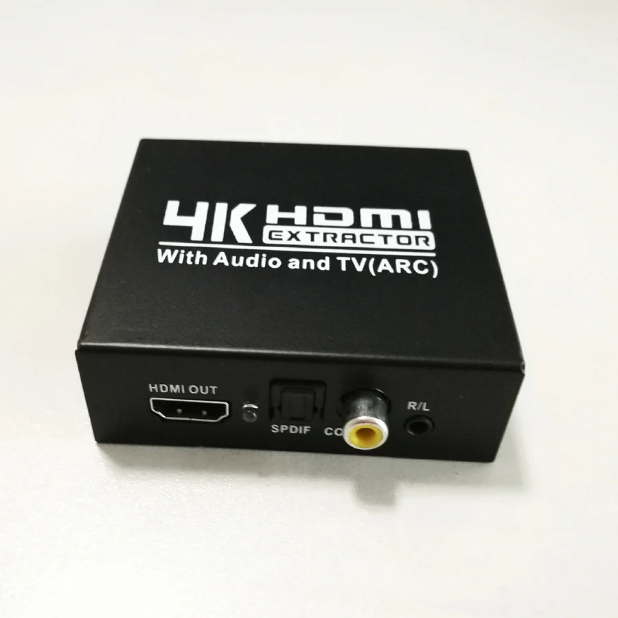 4K HDMI аудио экстрактор конвертер 5.1CH HDMI экстрактор с аудио и ТВ ARC цифро-аналоговый аудио экстрактор оптический коаксиальный