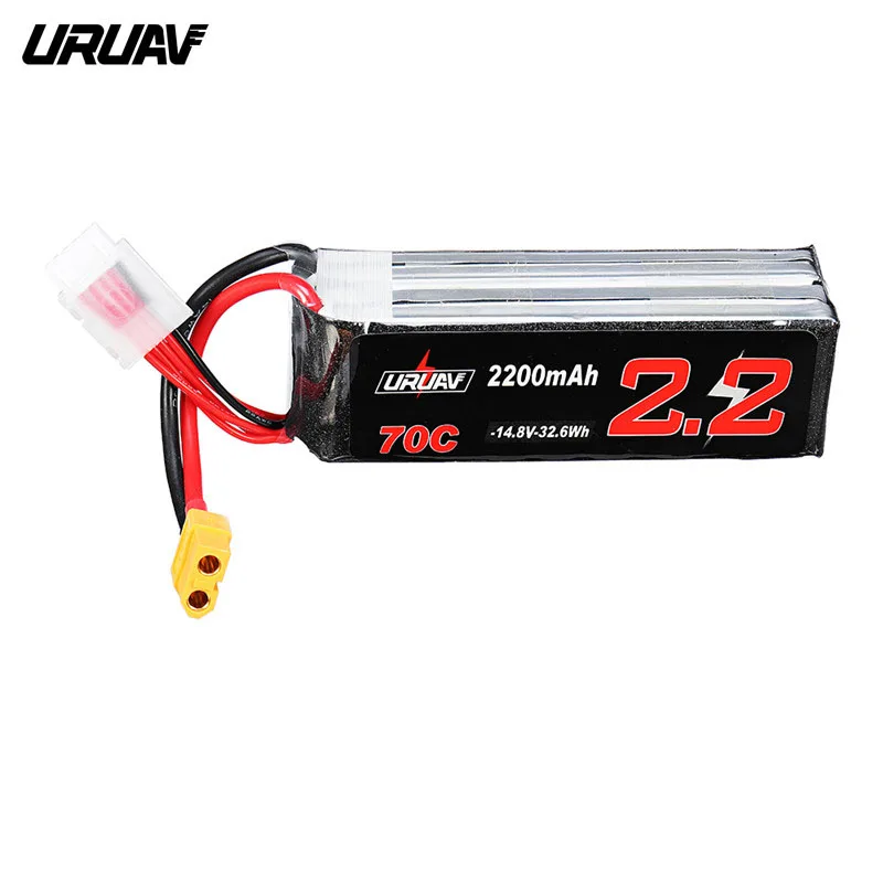 1PC URUAV 14,8 V 2200mAh 70C 4S Lipo аккумулятор Перезаряжаемый W/XT60 разъем для Fury Wing Airplane Feilun FT011 части - Цвет: 1PC