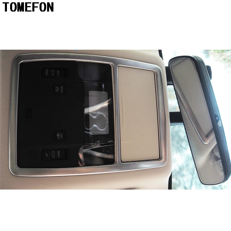 TOMEFON 2PCS For Lexus RX 2016 ABS Chrome Front Rear Roof Top Reading Lamp Light Cap Sticker Moulding Trim Accessories | Автомобили и
