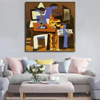 poster picassor three musicians canvas painting print living room home decor modern wall art oil painting poste pictures artwork