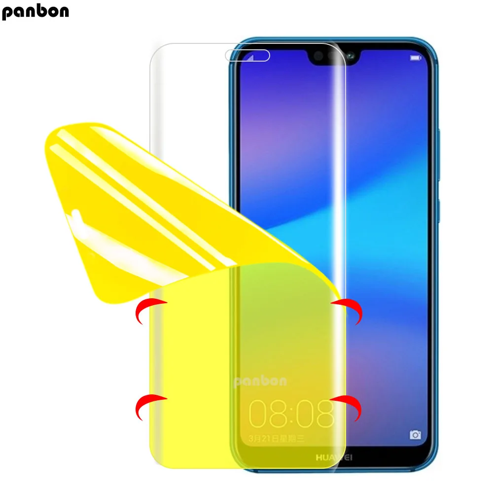 Мягкая Гидрогелевая пленка для Huawei P20 lite Защитная экрана 3D 5D из мягкого ТПУ Nova 3e