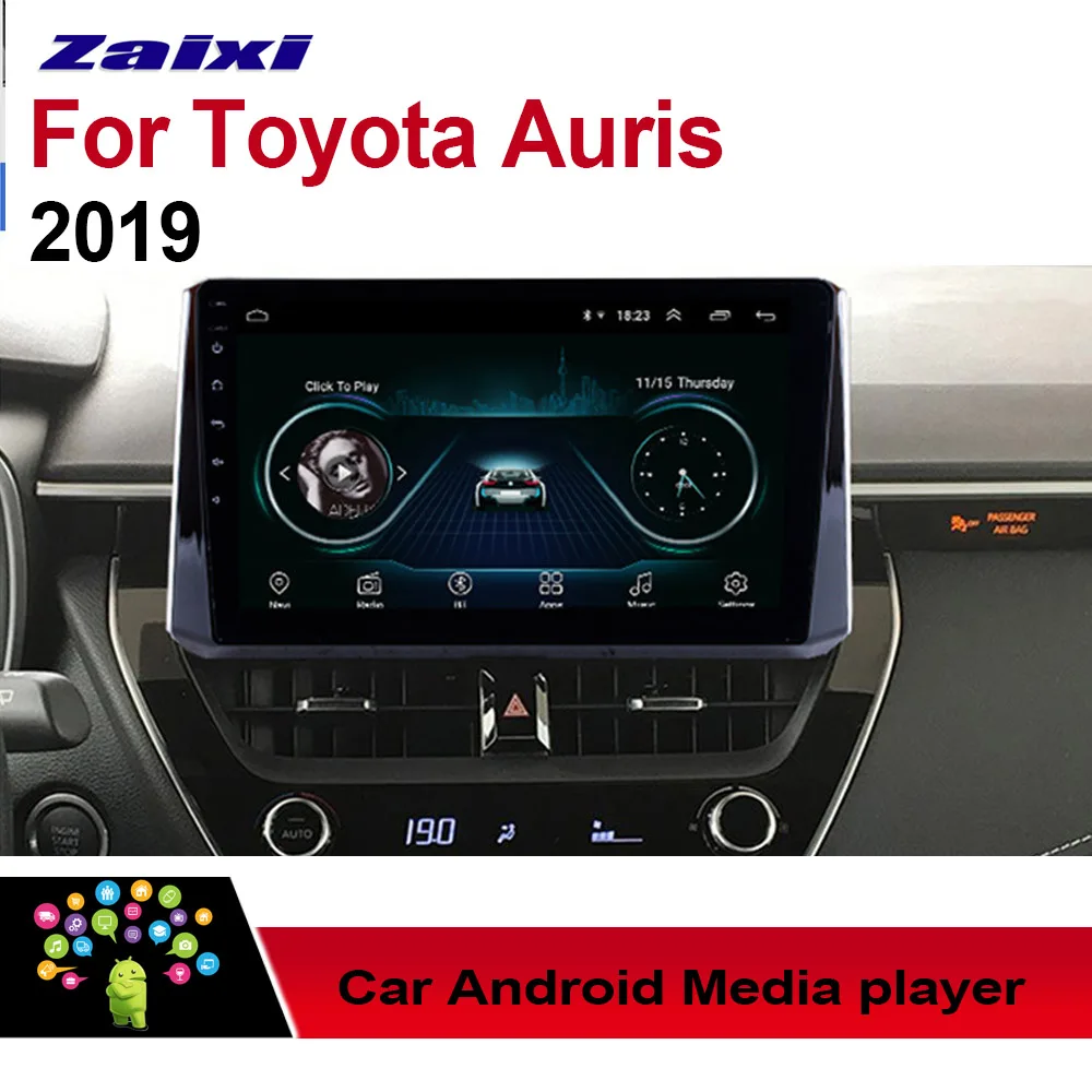 Standard machine ZaiXi для Toyota Auris Автомобильная Android мультимедийная система 2 DIN Авто dvd-плеер gps Navi Навигация Радио Аудио - Цвет: Standard machine