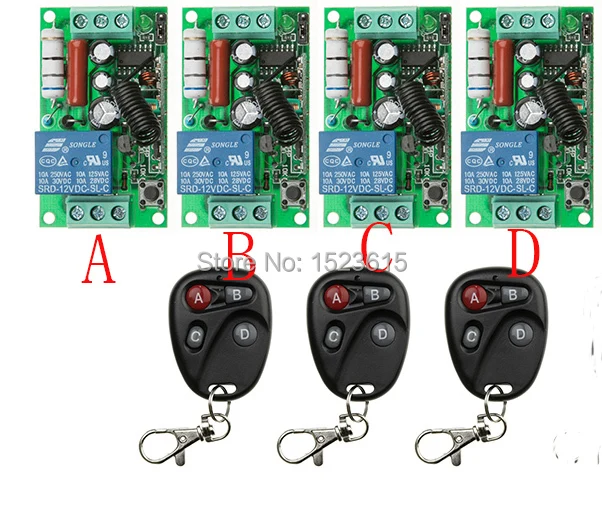 Новый AC220V 1ch 10A Радио Управление Лер rf Беспроводной реле Дистанционное управление
