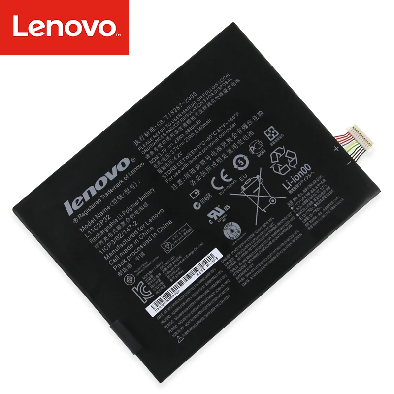 Оригинальный аккумулятор для ноутбука Lenovo IdeaTab S6000 Idea Tab S600H Аккумулятор L11C2P32 23Wh 6340