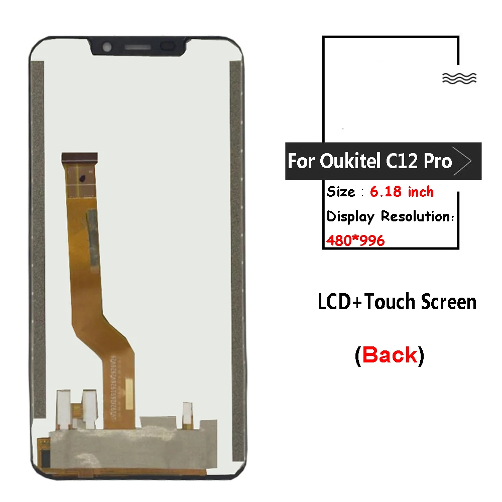 ЖК дисплей и дигитайзер в сборе для Oukitel C12 Pro сменный инструменты подарок|Экраны
