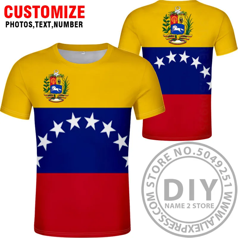 Футболка VENEZUELA с индивидуальным именем цифрами и национальным флагом|Мужские