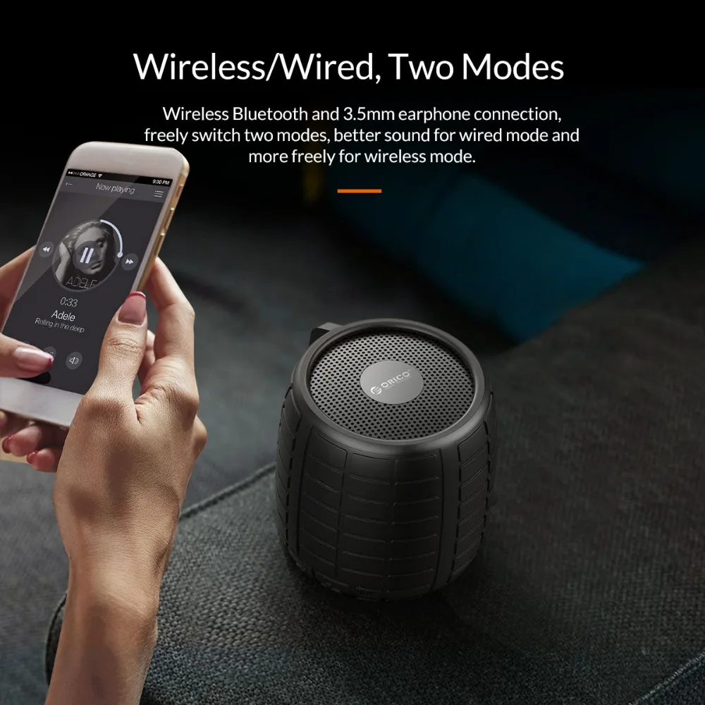 ORICO открытый мини беспроводной Bluetooth портативный динамик V4.2 Hifi стерео Бас