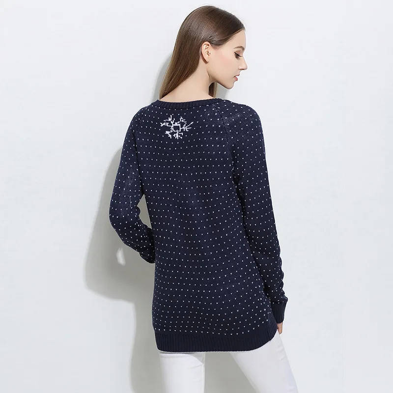 Joy Capita Print Women Sweaters 2017 Knitting Full Sleeve Pullovers Casual Plus Size Sweater | Женская одежда