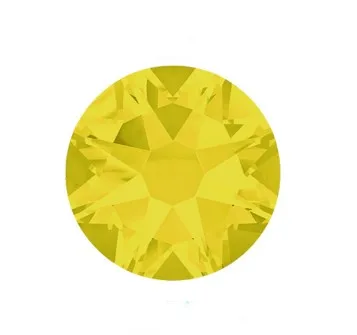 citrine Высокое качество, 8 больших+ 8 маленьких 16 граней, стразы горячей фиксации! Железный кристалл с супер сильным клеем и блестящий светильник - Цвет: citrine