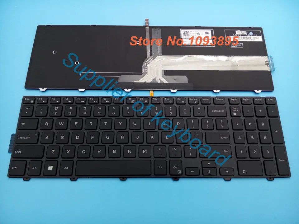 Клавиатура с подсветкой на английском языке для Dell Inspiron 15 3000 5000 5559 17 5547 3542 JYP58