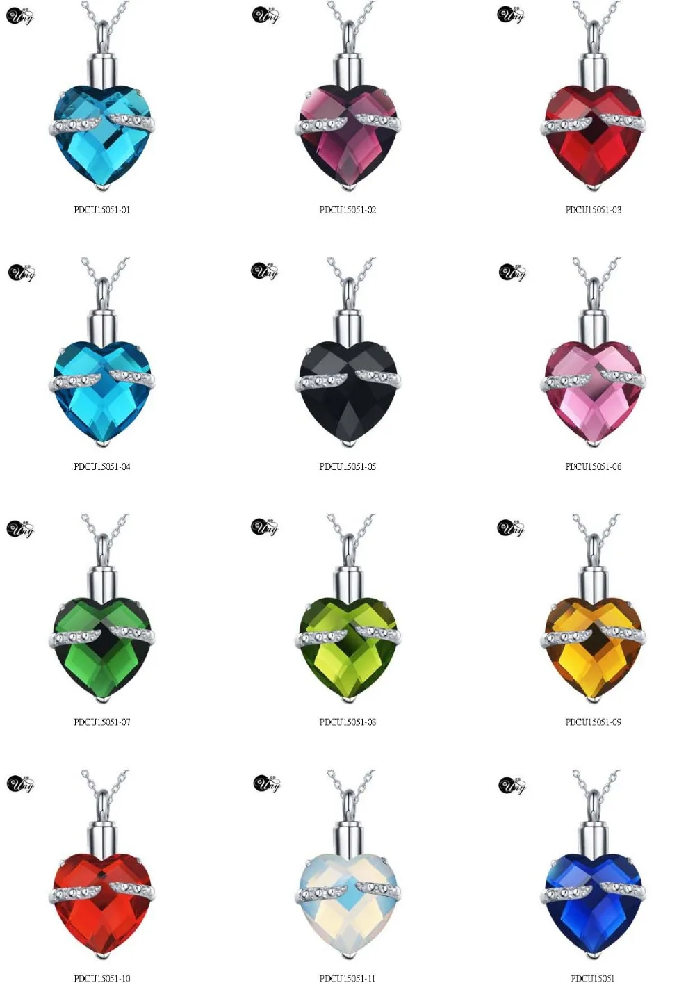 Uny Лидер продаж Нержавеющая сталь голубое сердце форму кремации украшения урна