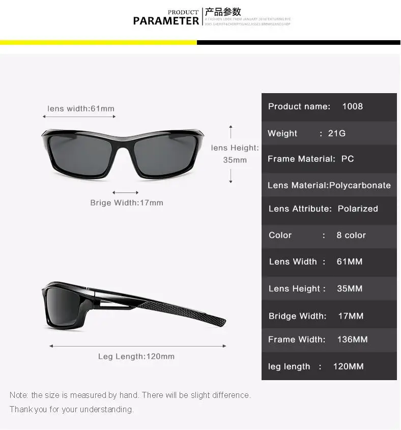 

2019 Fashion Sunglasses Men Polarized Sunglasses Men Driving Mirror Coating Points Black Frame Eyewear Male Sun Glasses UV400