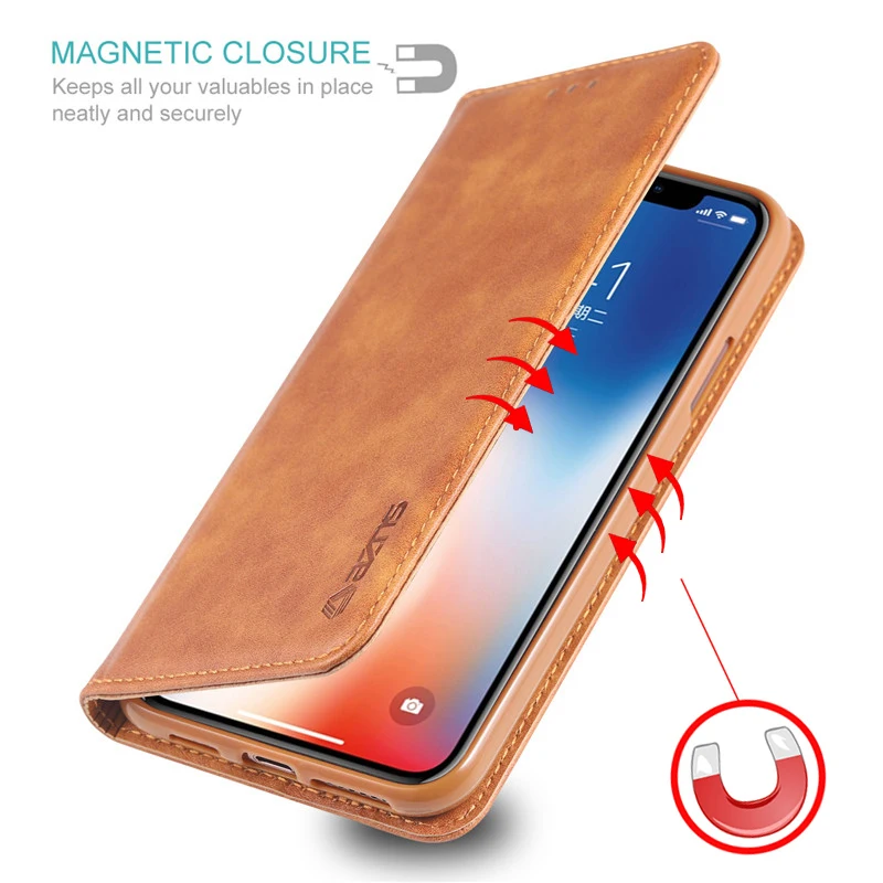 Чехол из искусственной кожи для iPhone 11 Pro X XR XS Max 8 plus, флип-кошелек, магнитный держатель для карт, чехол для телефона iPhone 6, 6s, 7, 8 Plus, чехол
