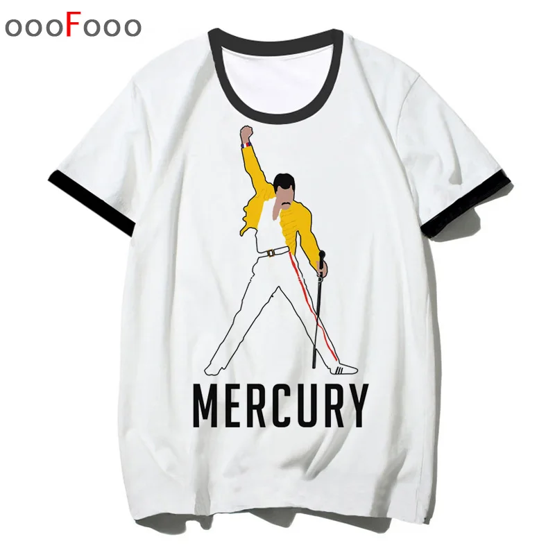 Freddie Mercury футболка The queen Band rock Футболка мужская хип-хоп повседневные футболки Harajuku мужские/wo мужские топы футболки уличная одежда