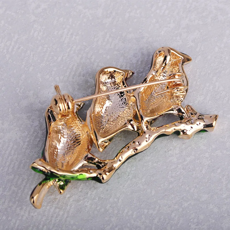 Брошь в форме милой птички Funmor эмалированная булавка животного для женщин и