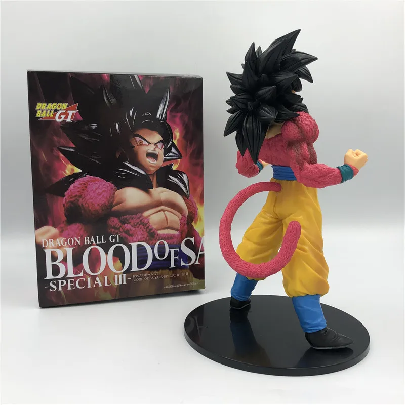 Dragon Ball Z Goku GT кровь Саян вырывается Супер Саян 4 красный боевой вер. ПВХ фигурка DBZ коллекция 20 см