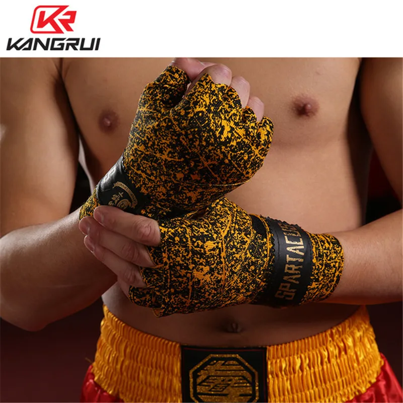 One Pair Boxing Bandage Wrist Straps Sports Sanda Taekwondo Hand Gloves Wraps Bandagem Muay Thai 3M 5M Bandage