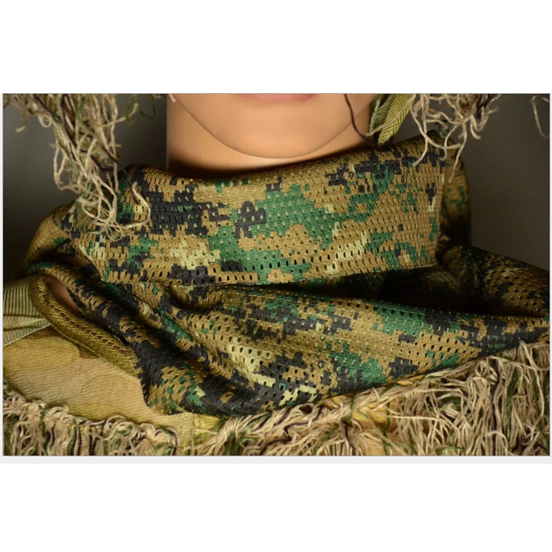 Камуфляжный тактический шарф для верховой езды камуфляжный сетчатый дышащий