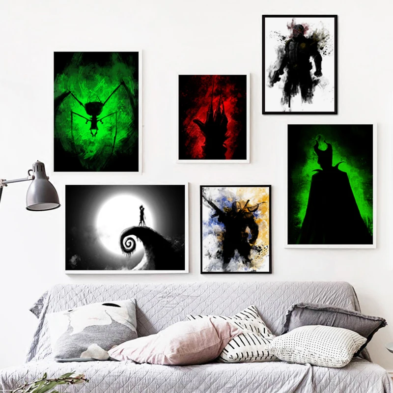 FGHGF современный простой ретро фильм судей Дред холст креативный художественный