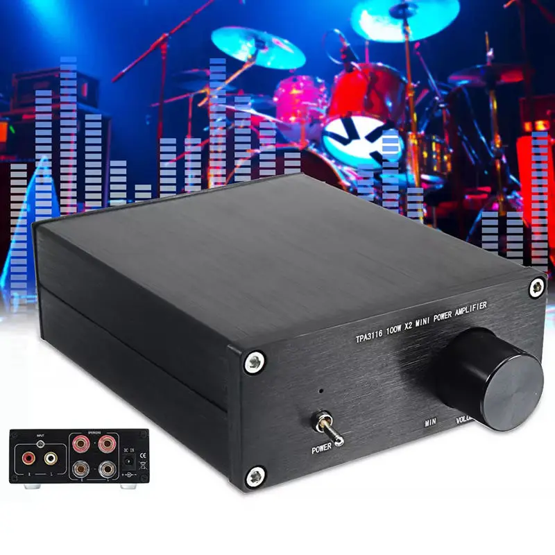 Новый 100Wx2 Tpa3116D2 двухканальный Hifi стерео сабвуфер Мини цифровой усилитель