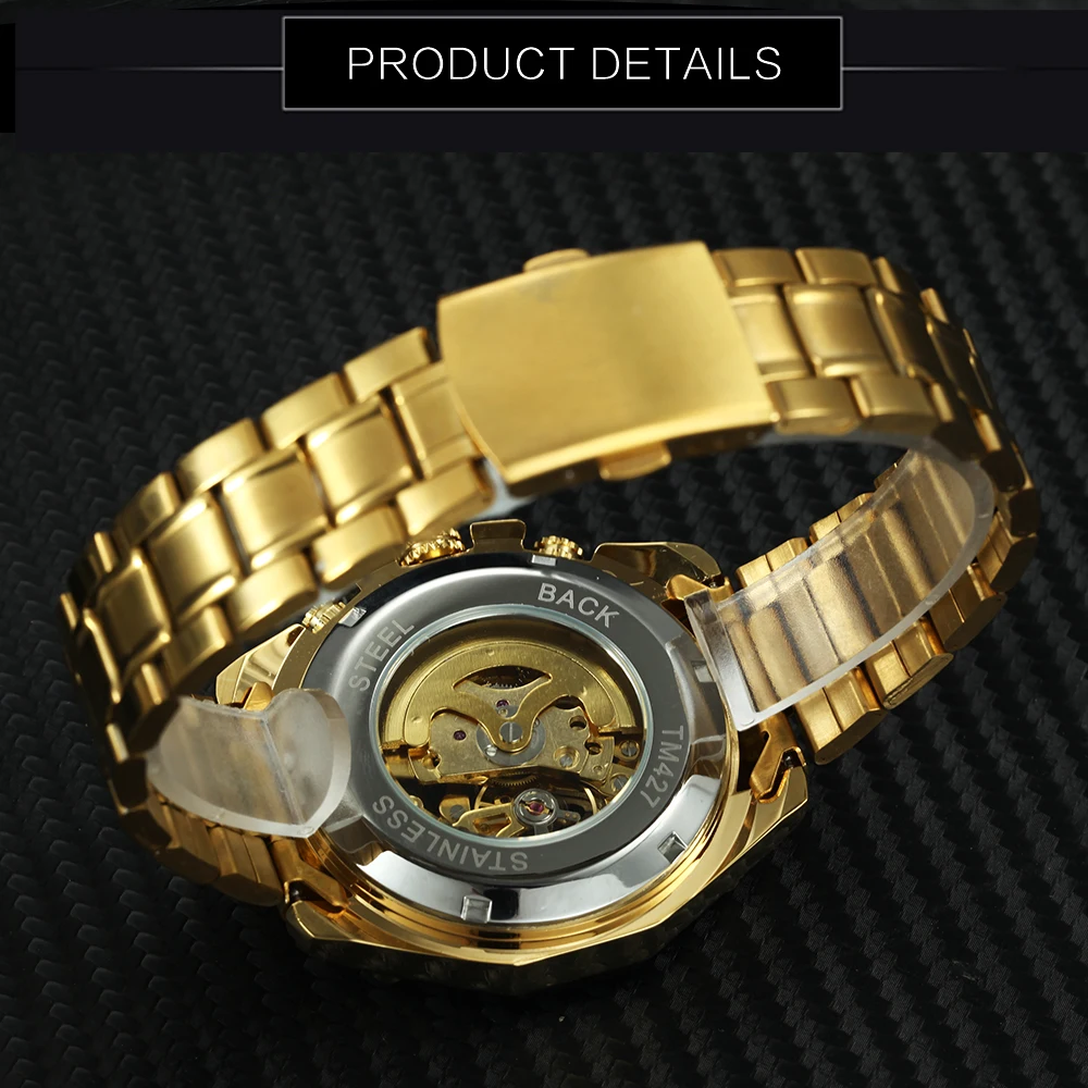 Часы наручные WINNER Мужские механические спортивные автоматические брендовые