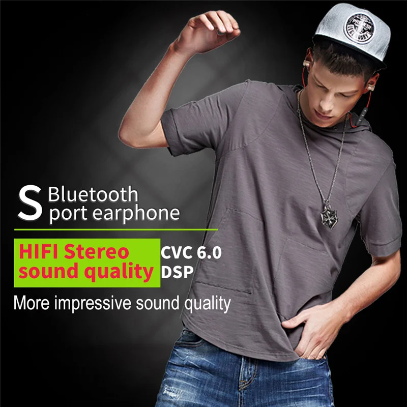Bluetooth наушники Металлические Модные беспроводные bluetooth наушники для samsung xiaomi iphone магнитные Беспроводные стереонаушники