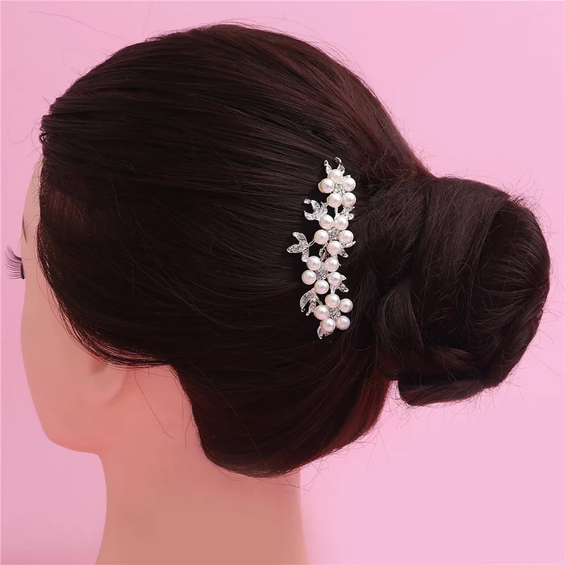 Свадебные гребни для невесты FORSEVEN свадебные украшения волос аксессуары ручной