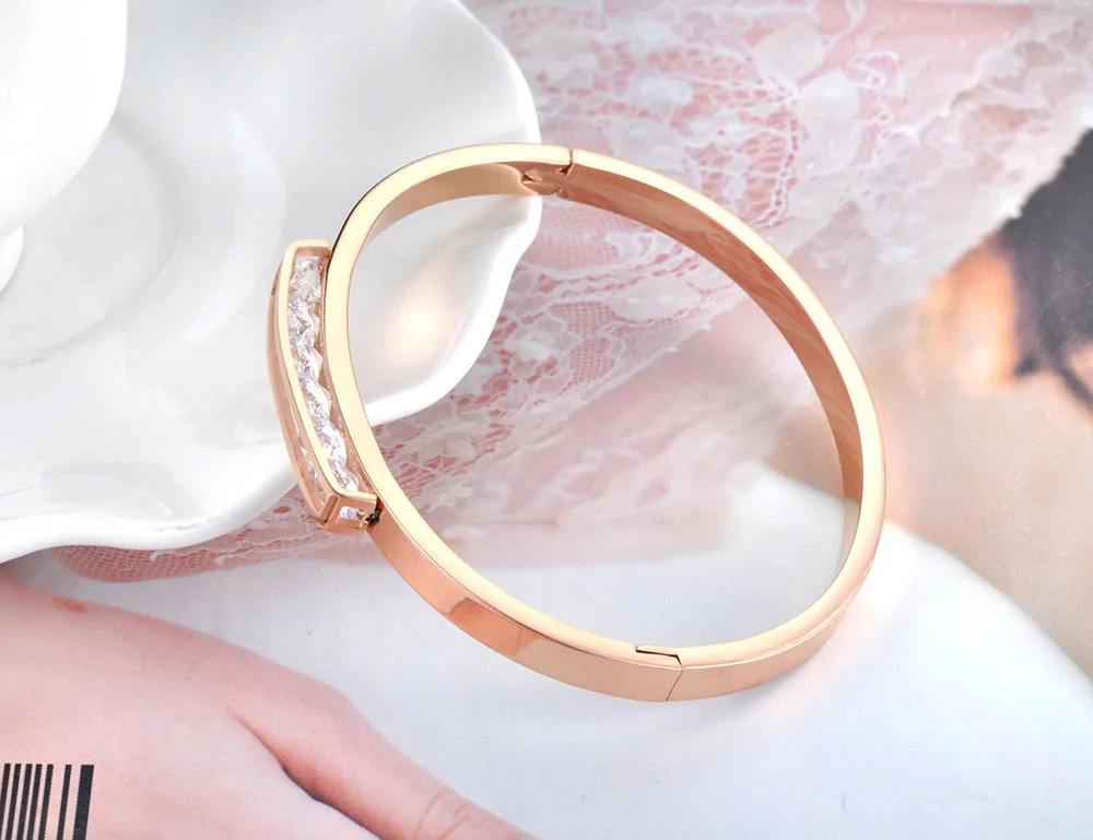 JeeMango Ol стиль AAA кубический цирконий манжеты браслеты и ювелирные изделия браслет