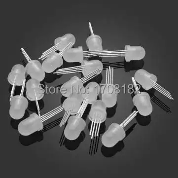 100Pcs/lot RGB LED Diode 8mm Red/Green/Blue 4 Pin Light Emitting | Электронные компоненты и принадлежности