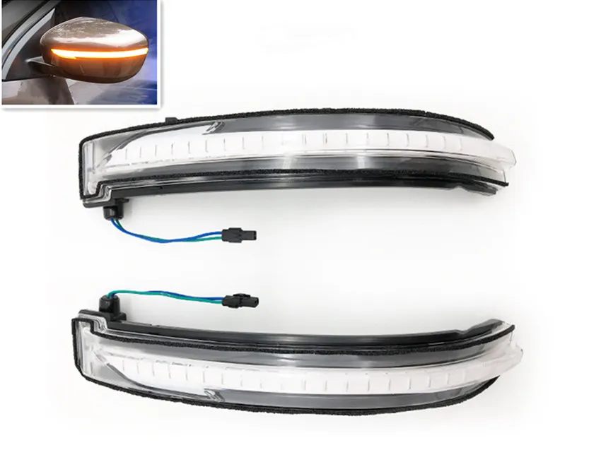 Светодиодный светильник с динамическим поворотным сигналом зеркальный