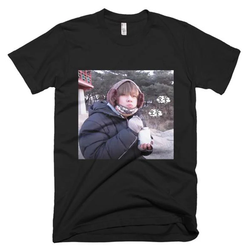 Новая Прямая поставка Kpop Idol Grubby TAEHYUNG футболка новая Meme футболка хлопковая Летняя женская футболка в Корейском стиле
