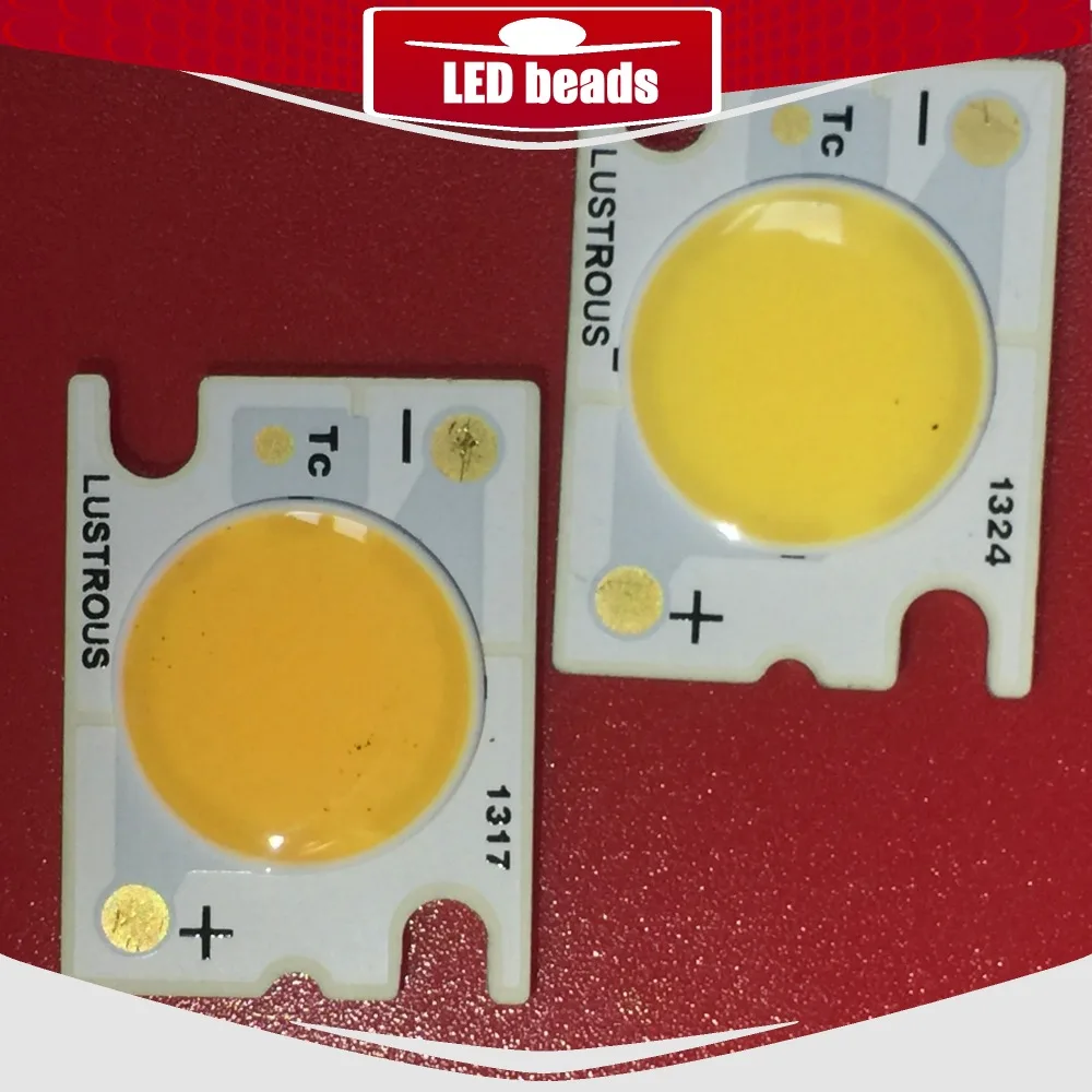 

1pcs LUSTROUS cob 16w 36V 38V 420MA COB led watts lens LED white beads white bridgelux chip 20 40mil MTG