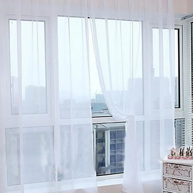 1x2 м тюлевые занавески для окна шторы перегородка гостиной Европейская кухня