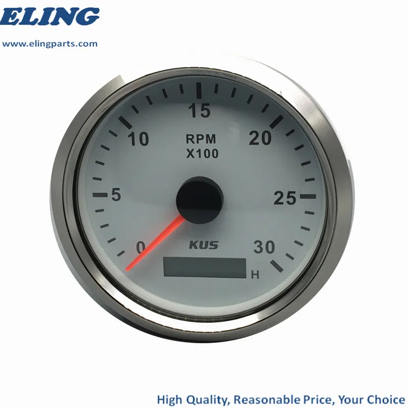Новый KUS 85 мм VDO аналоговый аутометр Морской Тахометр RPM Датчик 3000 об/мин с