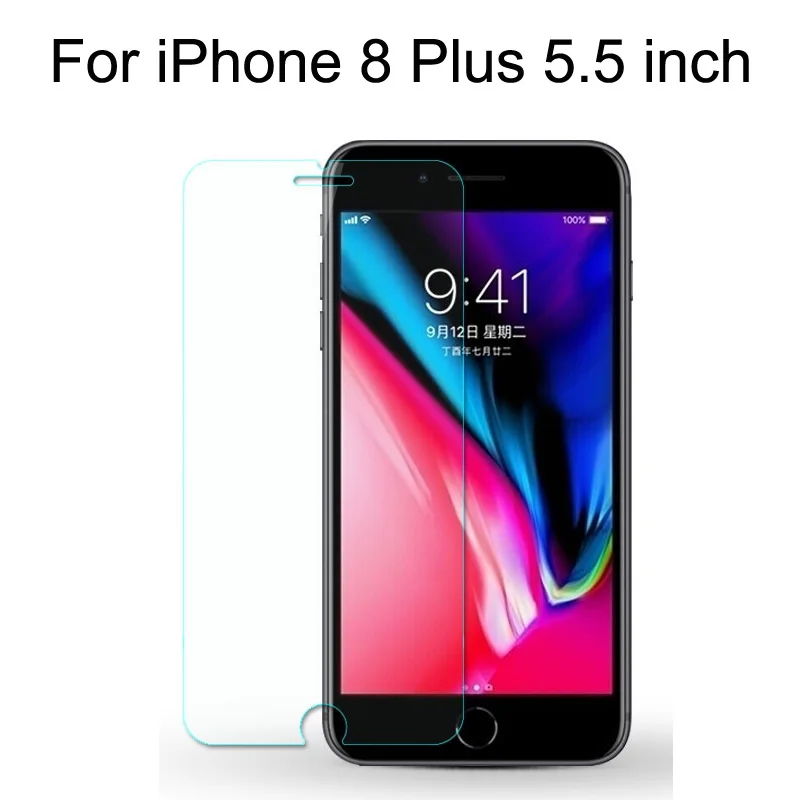 5 шт./лот, закаленное стекло для iPhone 8 Plus, Защита экрана для iPhone 7 Plus, стеклянная пленка для iPhone X XS MAX 6 6s 7 8 Plus 5 5S