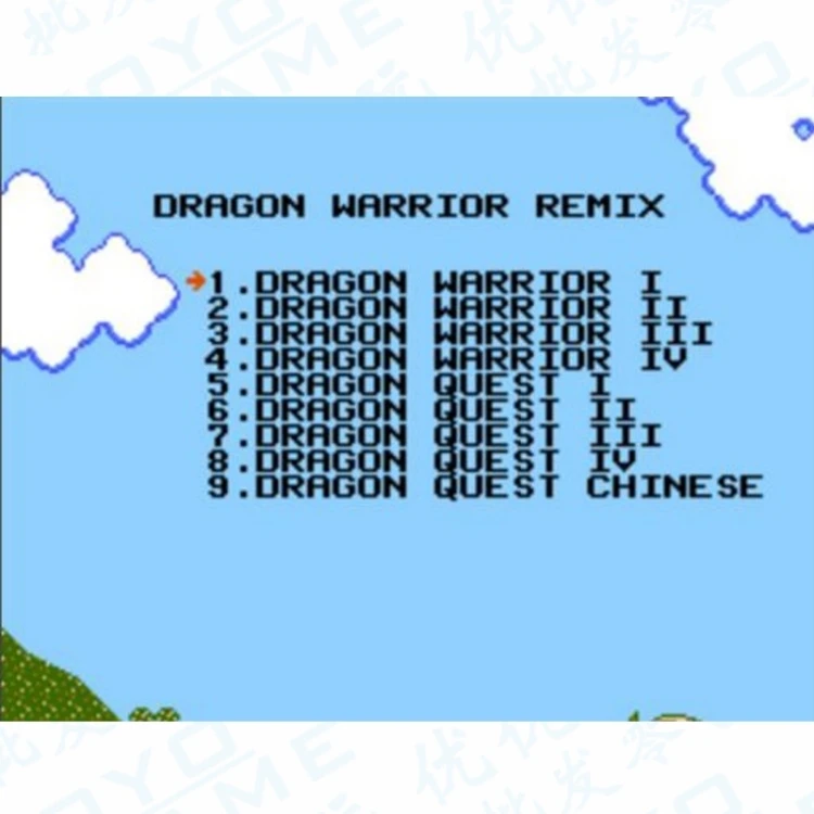 Картридж для игры Remix Dragon Warrior 1/2/3/4 8 бит 72pin 60pin бит|Картриджи| |