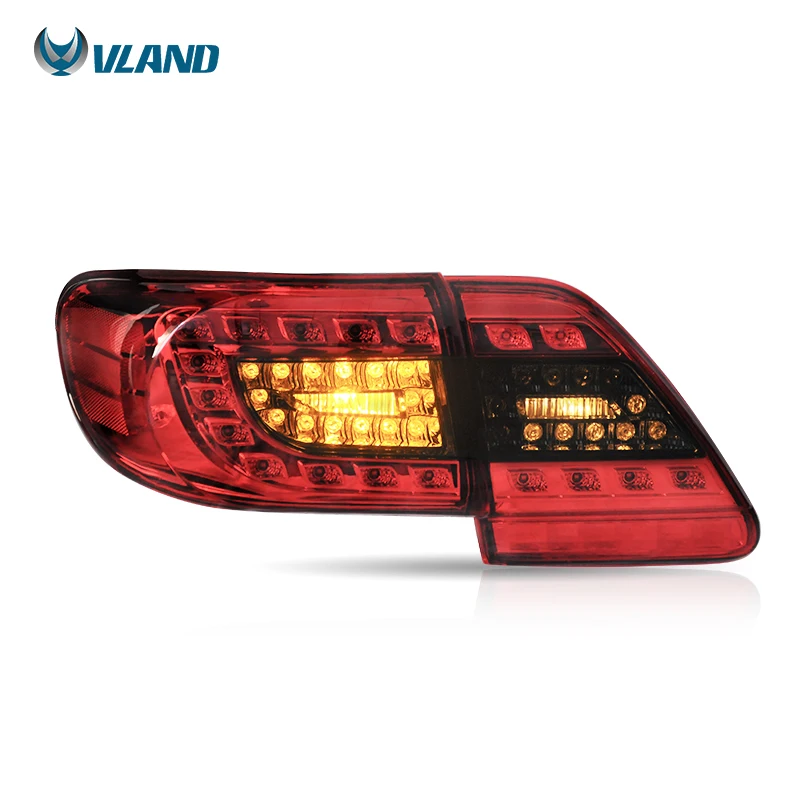 

Vland Factory for Car Tail Lamp for Toyota Corolla 2011 2012 2013 Tail Light Plug and Play Waterproof Led Taillight