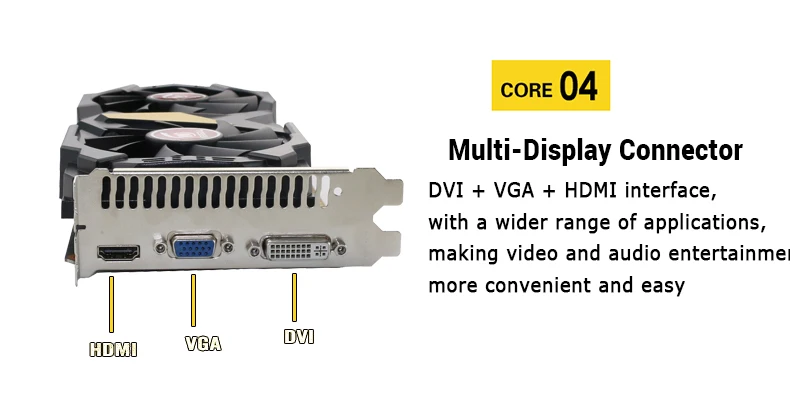 VEINEDA, видео карта,, новые графические карты GT740, 2 Гб, GDDR5, 128 бит, 740, HDMI, VGA