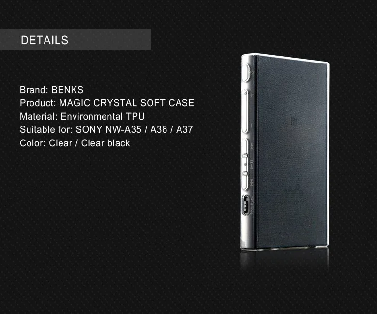 Прозрачный чехол из ТПУ с кристаллами Benks для SONY Walkman A35 A36 A37 A40 A45 A45HN A36HN A37HN|Бамперы|