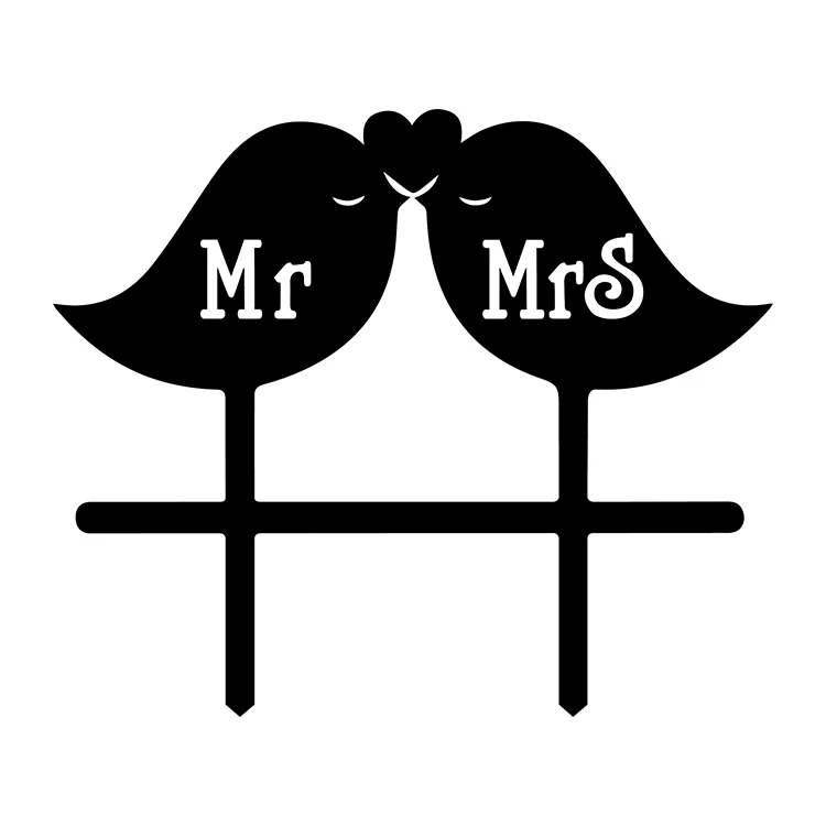 Mr& Mrs Love You& Me Mrs& Mrs акриловые флажки для торта Fall In Love Is A Boy Топпер для торта, украшения торта на свадьбу, день рождения, вечеринку, Лидер продаж - Цвет: black