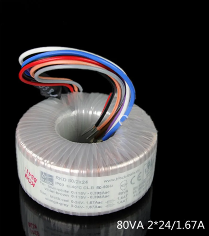 

T-011 2*24v 80va 80 Вт Германия блок новый тороидальный трансформатор