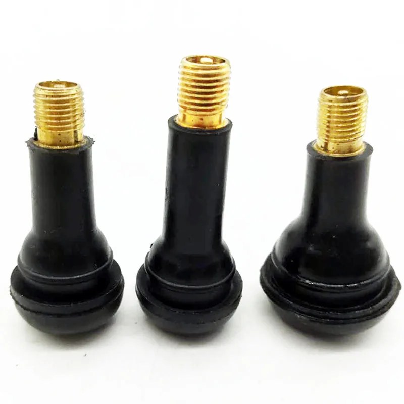 

TR413 Car Valve Snap In Rubber Tubeless Tire Valve Cap Wheel Stem Vacuum Nozzle Rim Hole 16mm Car Tire Wheel Accessories 50pcs