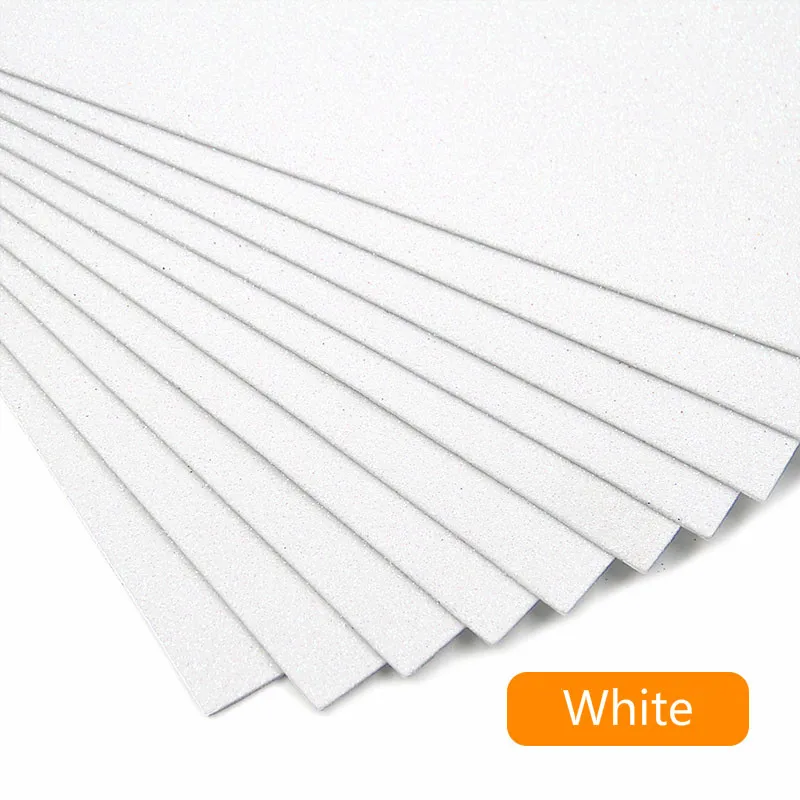 White 20*30 см 10 шт./лот без клея золотой блеск губчатая бумага EVA foam paper листы детский сад для самостоятельного изготовления бумаги без клея - Цвет: White