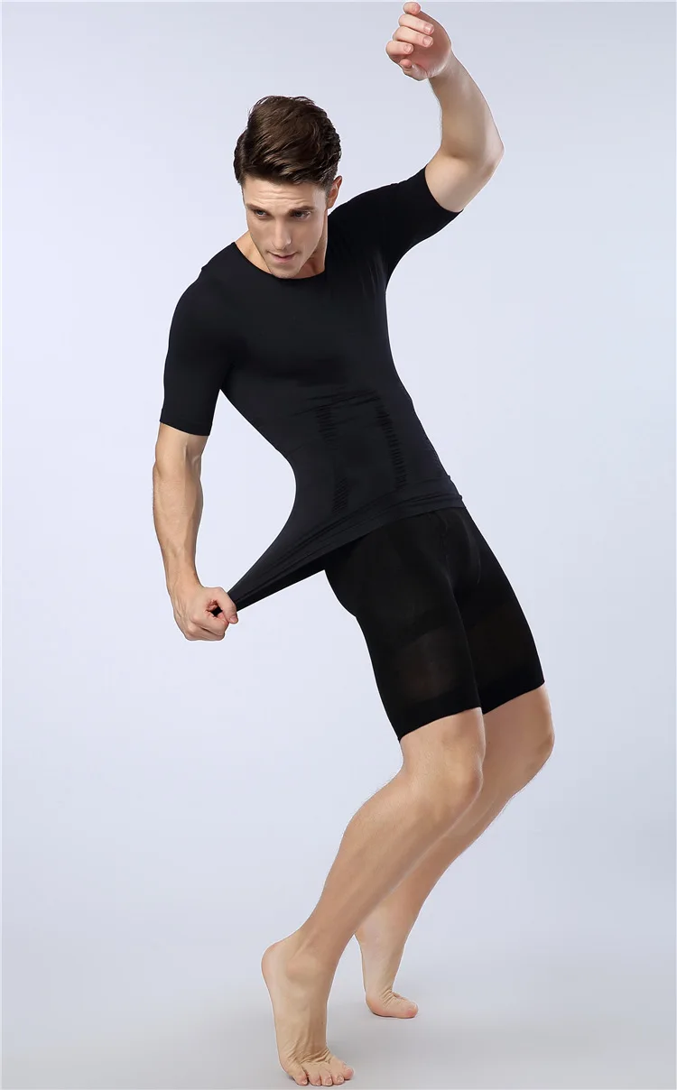 Мужские компрессионные трико LANTECH спортивные штаны с пуш апом шорты для бега