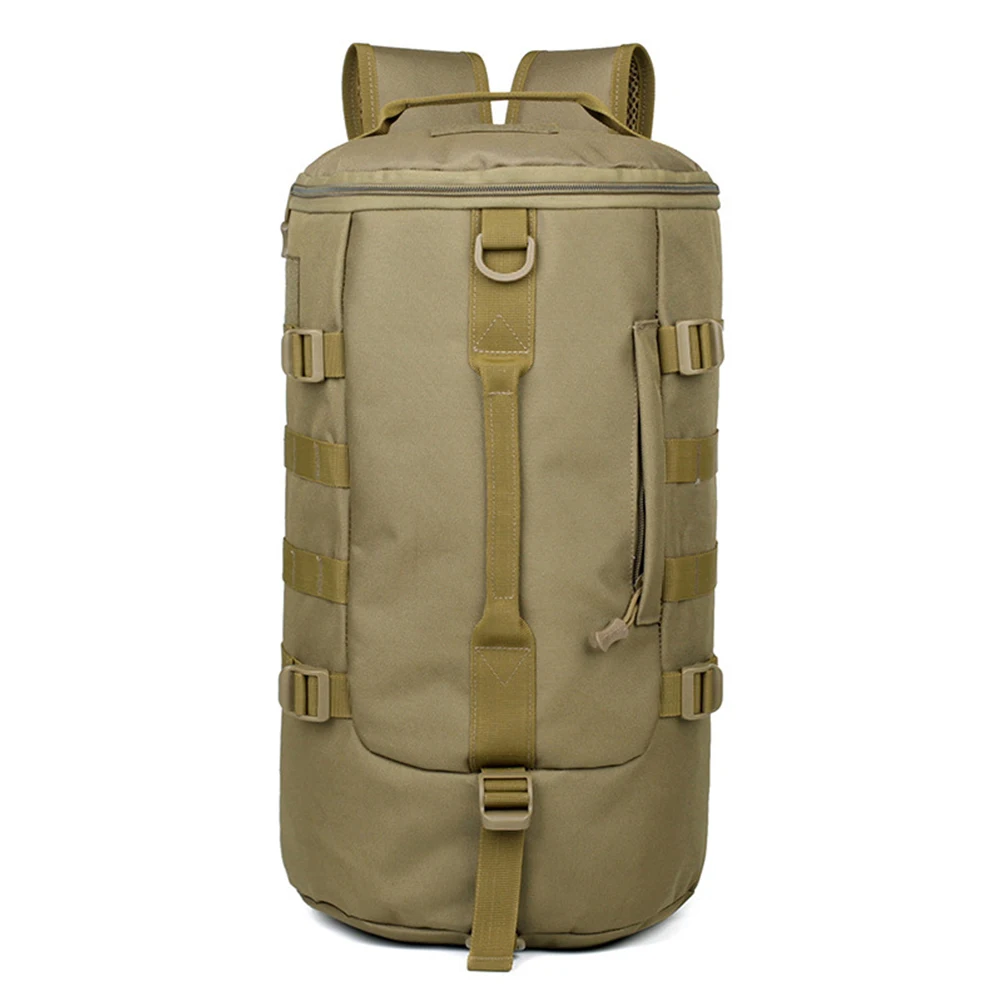 Уличная сумка мужской рюкзак с двумя молниями камуфляжная прочная дорожная