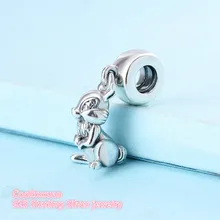 Осень 925 стерлингового серебра Thumper очаровательные бусины-Подвески Fit Pandora Подвески ювелирный браслет сделай сам изготовление Осень 925 стерлингового серебра Thumper очаровательные бусины-Подвески Fit Pandora Подвески ювелирный браслет сделай сам изготовление