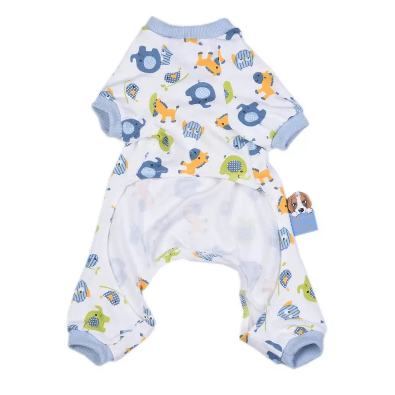 Товары для домашних животных хлопковая одежда собак пижама с четырьмя ножками