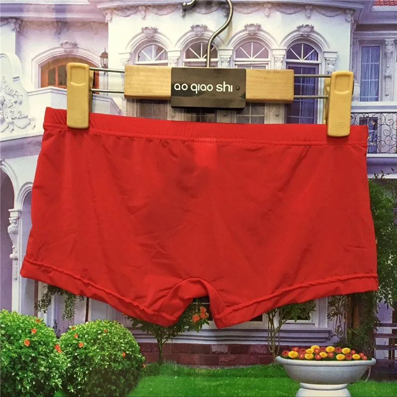 5 шт./лот сексуальное мужское нижнее белье из ледяного шелка мягкие мужские трусы