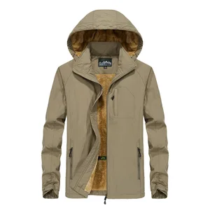 Мужская Флисовая Куртка с капюшоном, хлопковая парка с длинным рукавом, теплая Классическая куртка, Осень-зима 2018